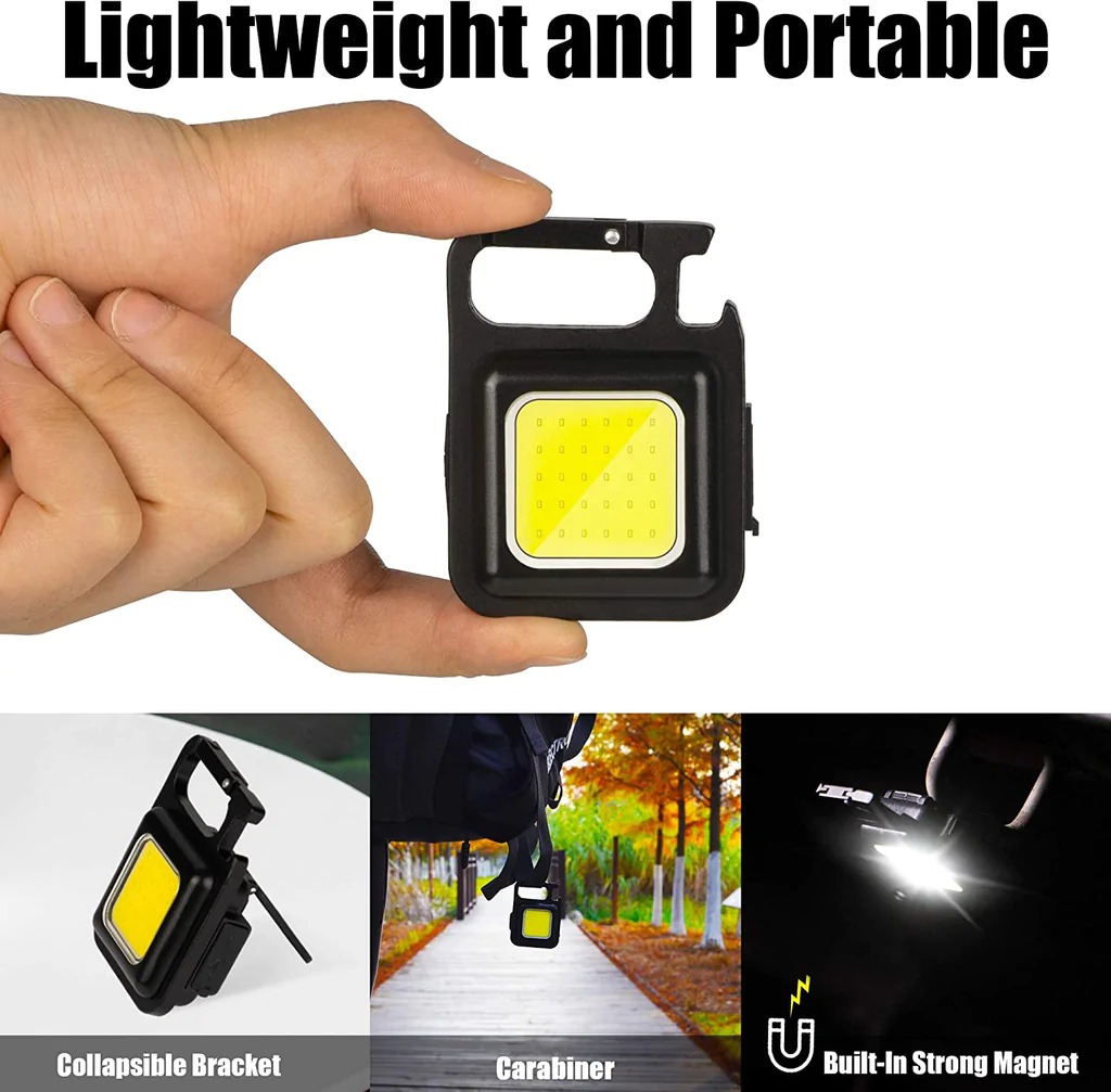 (🔥Christmas Promotion - Buy 3 Get 2 Free🔥) 800 Lumens Rechargeable Keychains Small-Flashlights