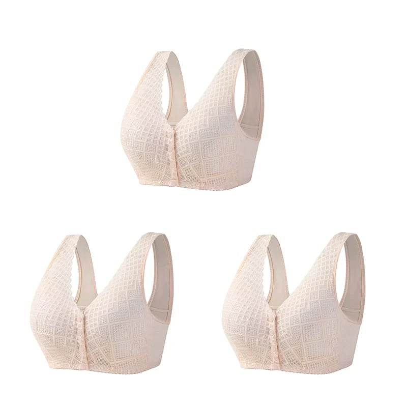 🎁LAST DAY 45% OFF🎁Plus Size Cotton Front Button Bra