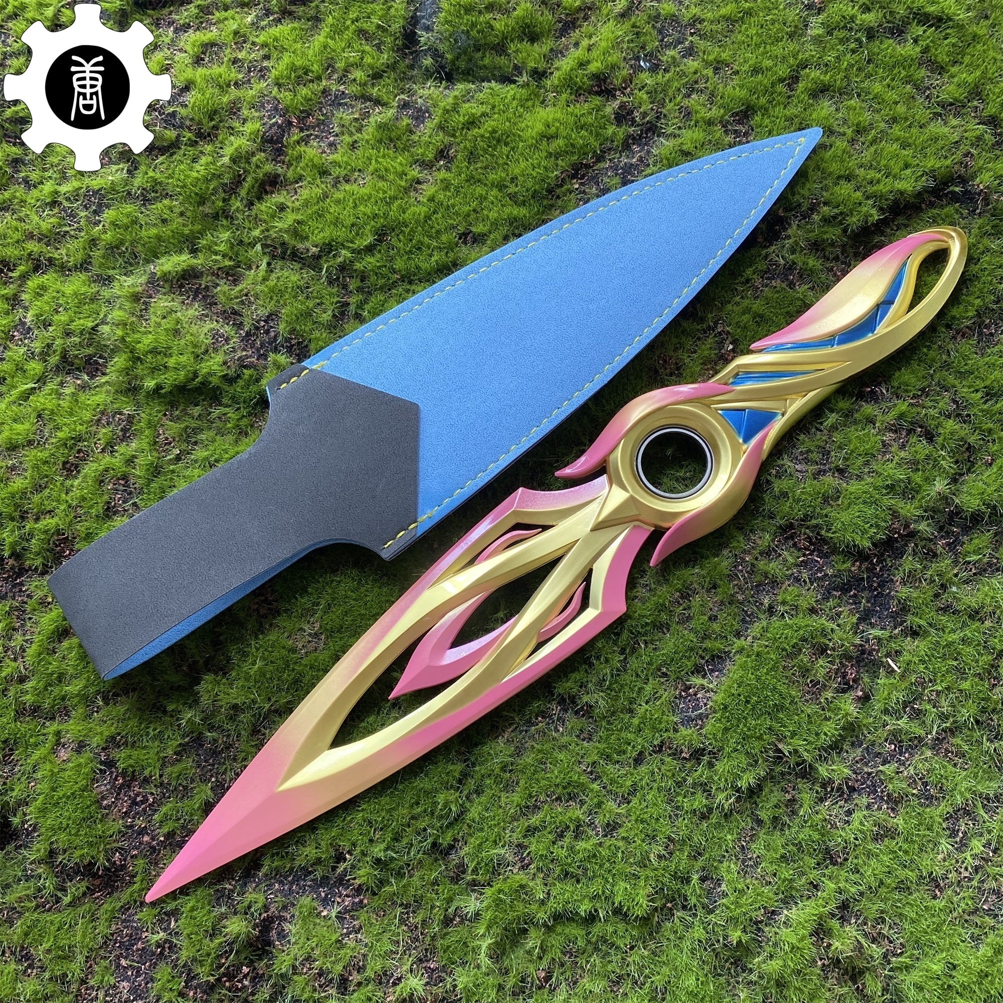 Metal Dull Blade Mystbloom Kunai 11'' Game Prop 3 Colors