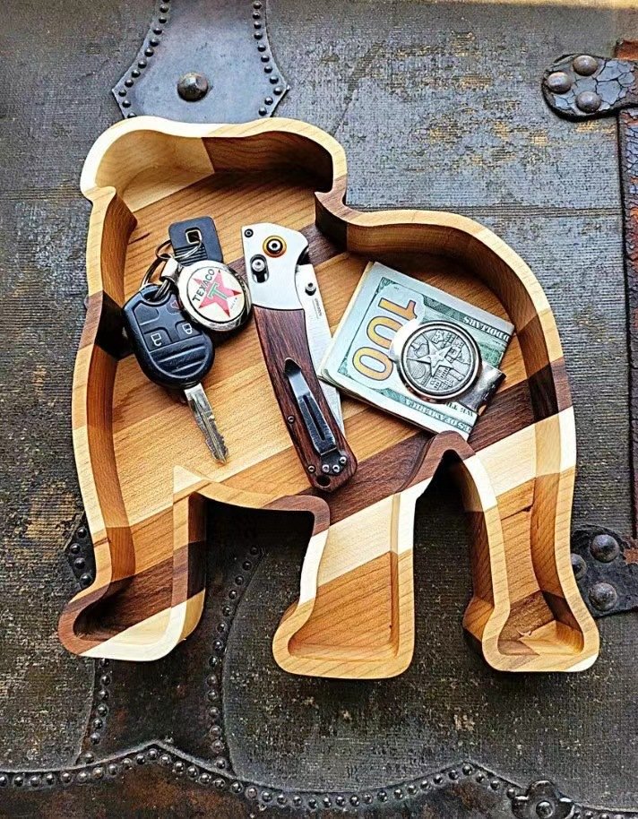 (🔥LAST DAY PROMOTION - SAVE 49% OFF) Personalized  Wood Catch All Tray-Buy 2 Free Shipping