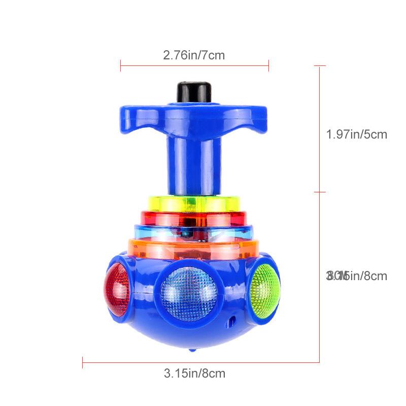 (🎄2022 Christmas Hot Sale- 49% OFF)Music Flashing Spinners Toy with Launcher🎁Best Christmas Gift for Kids