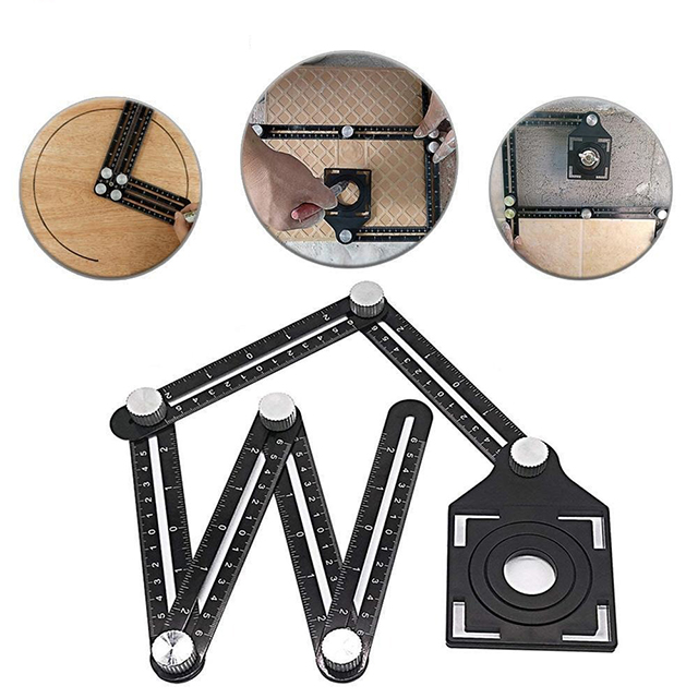 (Summer Flash Sale- 50% OFF) Six-sided Aluminum Alloy Angle Measuring Tool