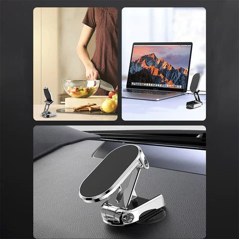 (🔥2023 HOT SALE -50% OFF) Magnetic 360° Rotation Foldable Phone Holder for Car, Buy 2 Free Shipping