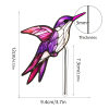 🎖️Stained glass hummingbird plant pot decorative bird shaped sun catcher beautiful handmade gift,💕 add charm to plants and windows