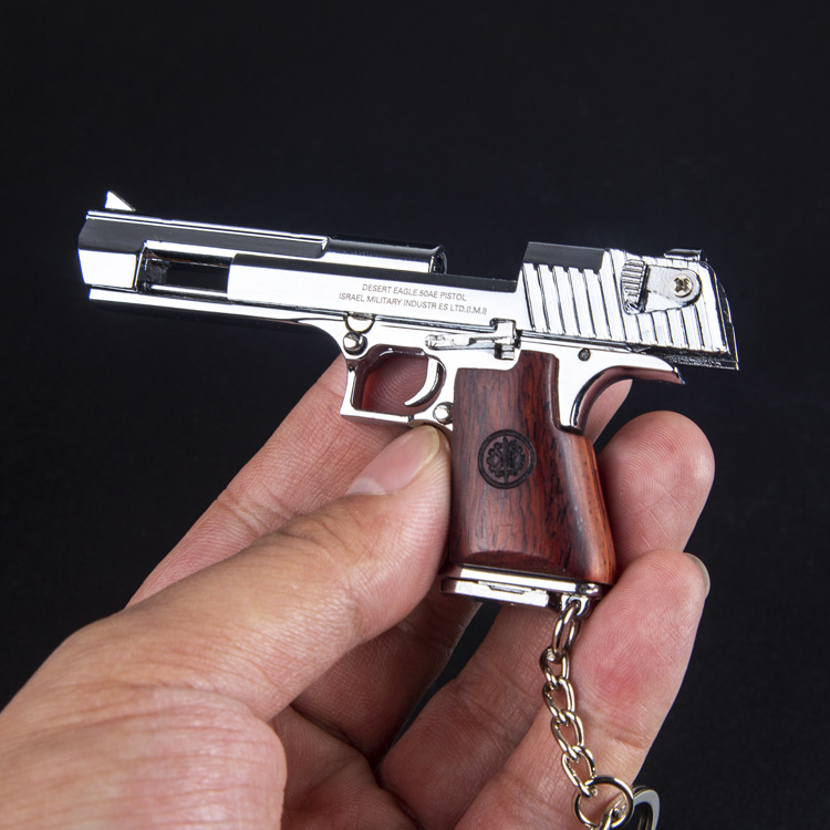 Desert Eagle Metal Gun Model Toy Keychain Pendant