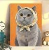 DIY Oil Painting Scarf Kitten Series（Solid wood frame）