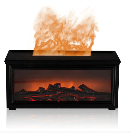 🎁TikTok Last Day Sale - 70% OFF🔥Flame Fireplace Aroma  Diffuser Humidifier Night Light Aromatherapy Timer Gift Atmosphere