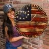 Handmade Honor US Flag Patriotic Clock-BUY 2 FREE SHIPPING