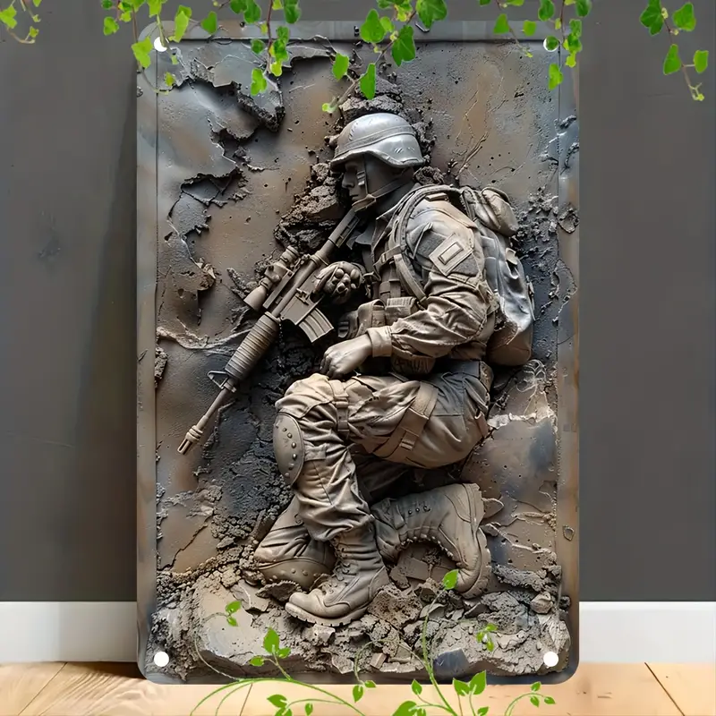 🎖️July 4th Flash Sale: 50% OFF Sitewide! 💕Handmade Patriotic Tactics Wall Painting
