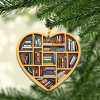 💝Book Lovers Heart Ornament(2D Flat)