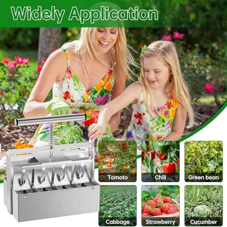 🔥Last Day Promotion 70% OFF🔥Cell Soil Block Maker with 3 Kinds Seed Pins