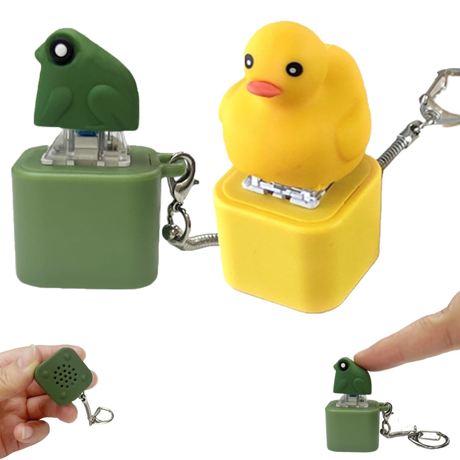 ⏰LAST DAY SALE 50% OFF💥Rechargeable Frog Croaking Keychain