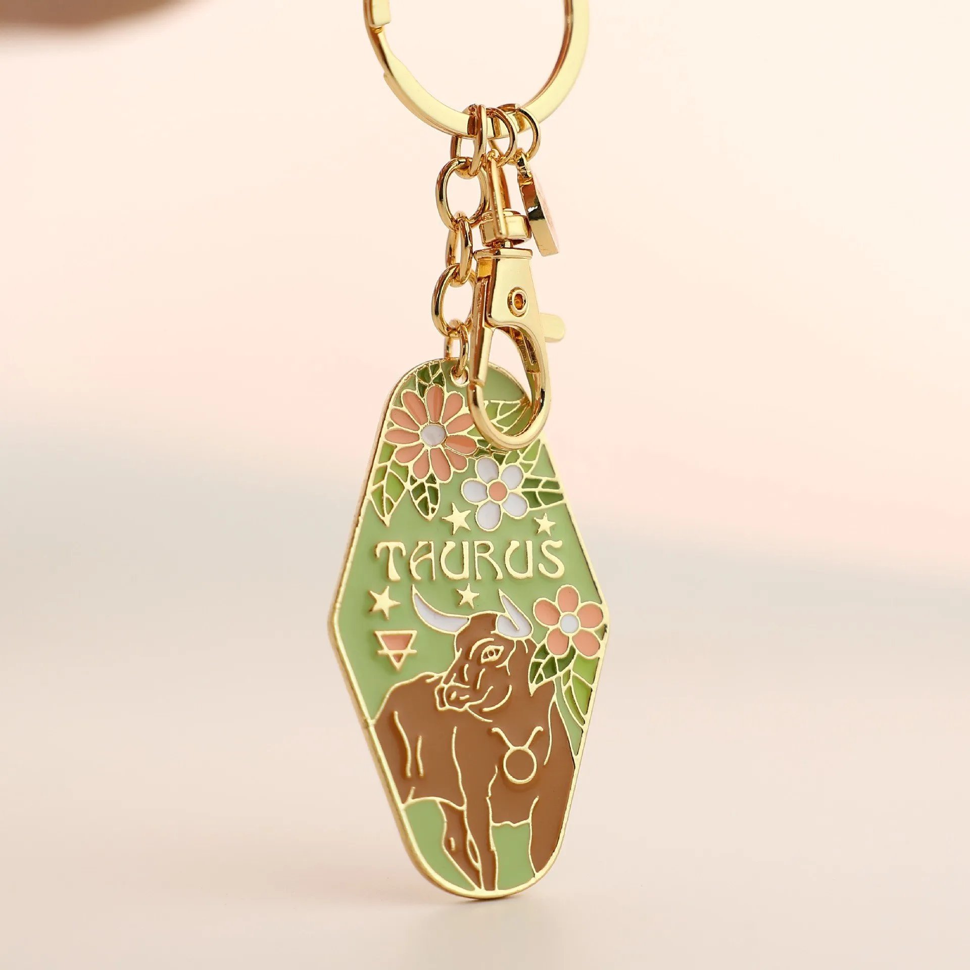 ⏰BUY 3 GET 1 FREE🔮Vintage Illustrated Zodiac Keychain