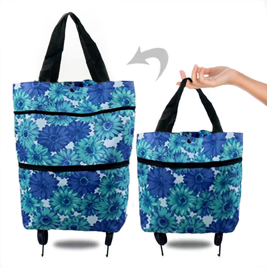 (❤️Hot Sale 50% OFF) - Foldable Shopping Trolley Tote Bag, Buy 2 Get 10% OFF