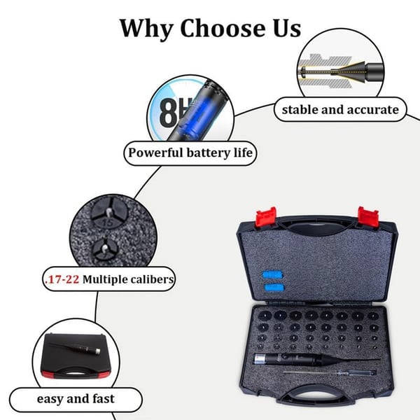 🔥Last Day Promotion 50% OFF🔥Laser Bore Sighter Kit for All Calibers