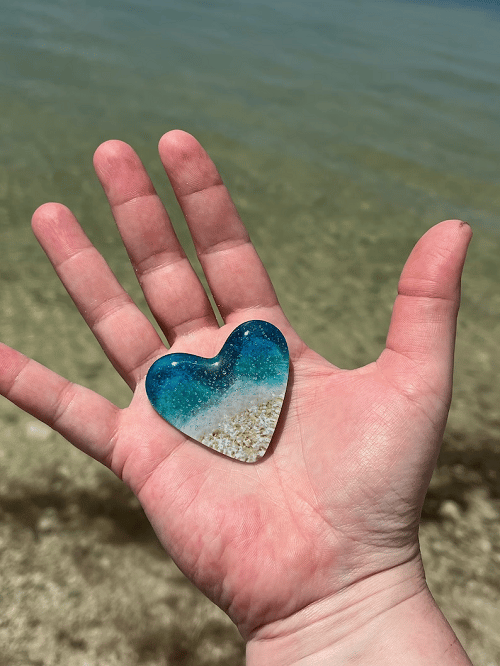 🔥Last Day Promotion - 70% OFF🎁🎄Glass Beach Pocket Heart