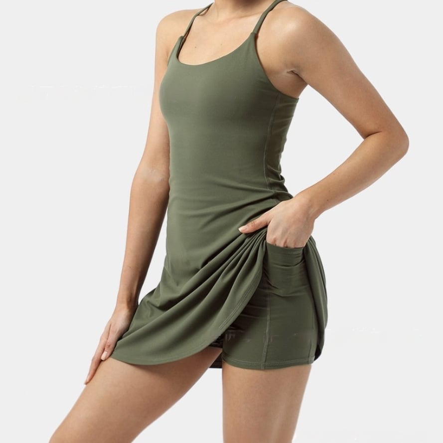 ✨Lsat Day 50% OFF- UPF50+ Plush Backless Active Dress (Buy 2 Free Shipping)