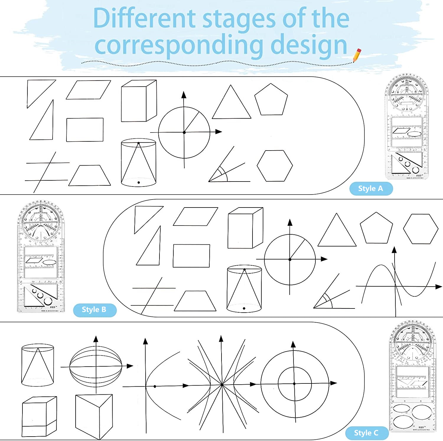 🔥Last Day Sales- 60% OFF🔥2023 Updated Design Geometric Rulers