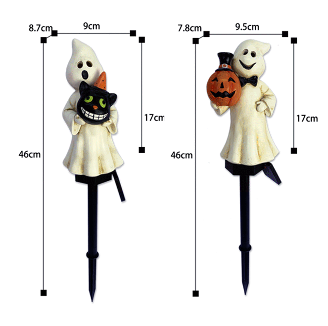 👻Solar Powered Stakes Resin Light Halloween Decor(Buy 2 Get Extra 6% Off && Free Shipping🎁)