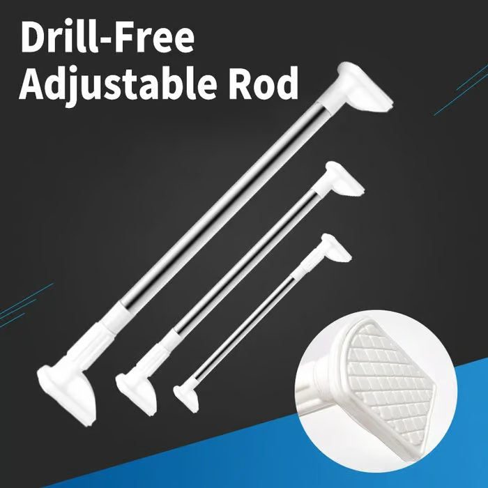 💥LAST DAY SALE 50% OFF💥Drill-Free Adjustable Rod⚡BUY 3 GET 1 FREE