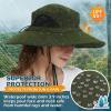 EINSKEY Unisex Sun Hat, Waterproof Wide Brim Bucket Hat Packable Boonie Hat for Fishing Hiking Gardening Safari Beach