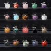 Natural Crystal Jade Colorful Apple Small Ornament