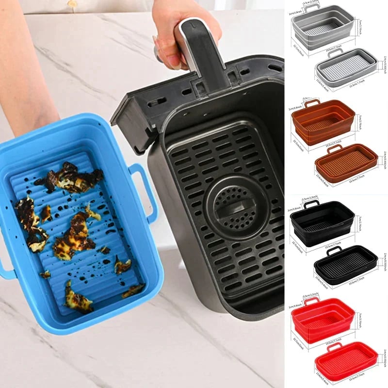 🔥Last Day Promotion 50% OFF🔥Foldable Air Fryer Silicone Baking Tray