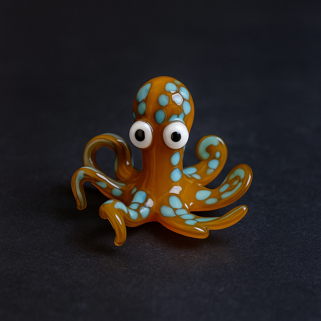 100% Handmade Captivating Glass Blowing Octopus Figurine (𝐌𝐢𝐜𝐡𝐚𝐞𝐥 𝐊𝐞𝐧𝐭 𝐇𝐚𝐧𝐝𝐦𝐚𝐝𝐞®) - Buy 2 Free Shipping