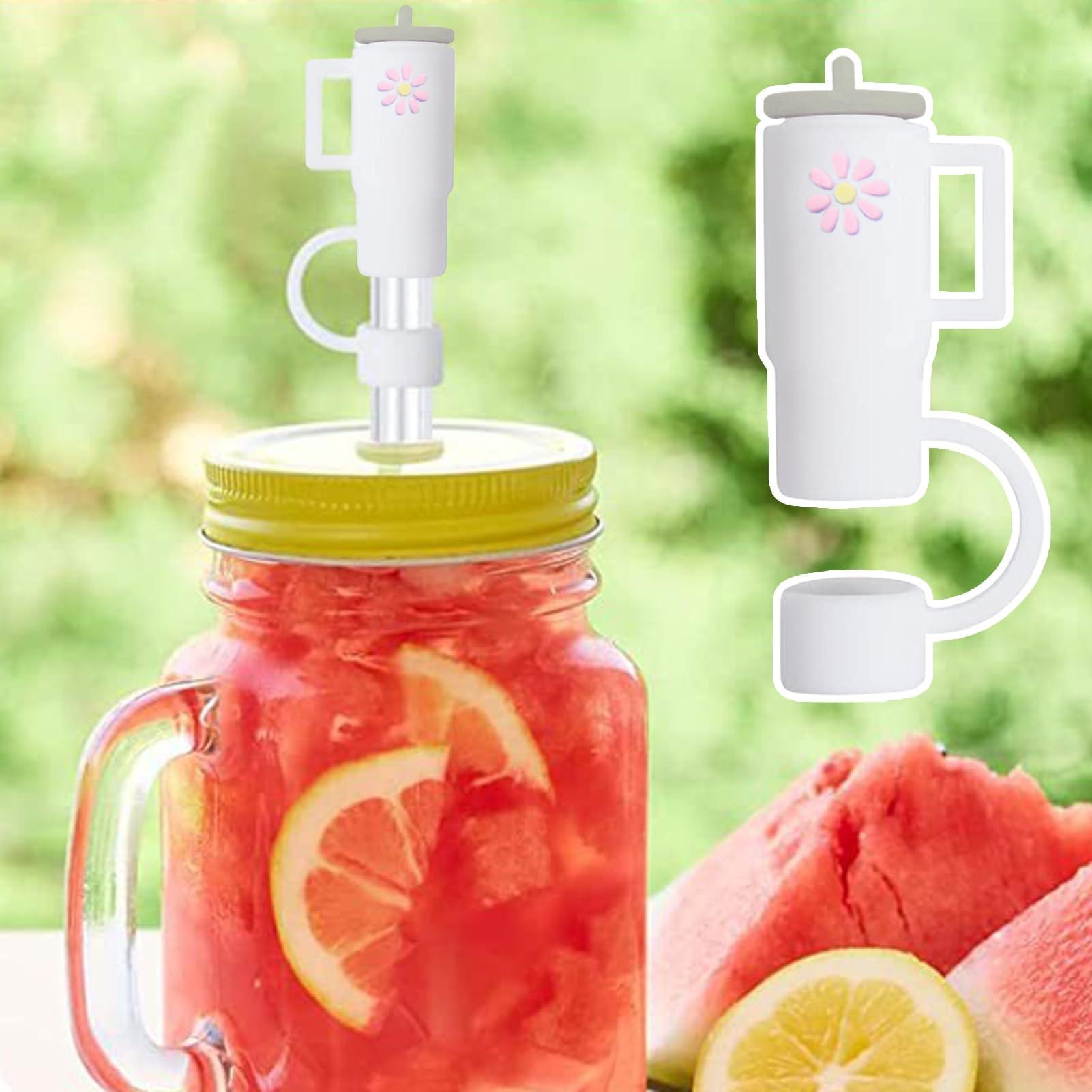 🥤Silicone Straw Covers Compatible with Stanley Tumblers