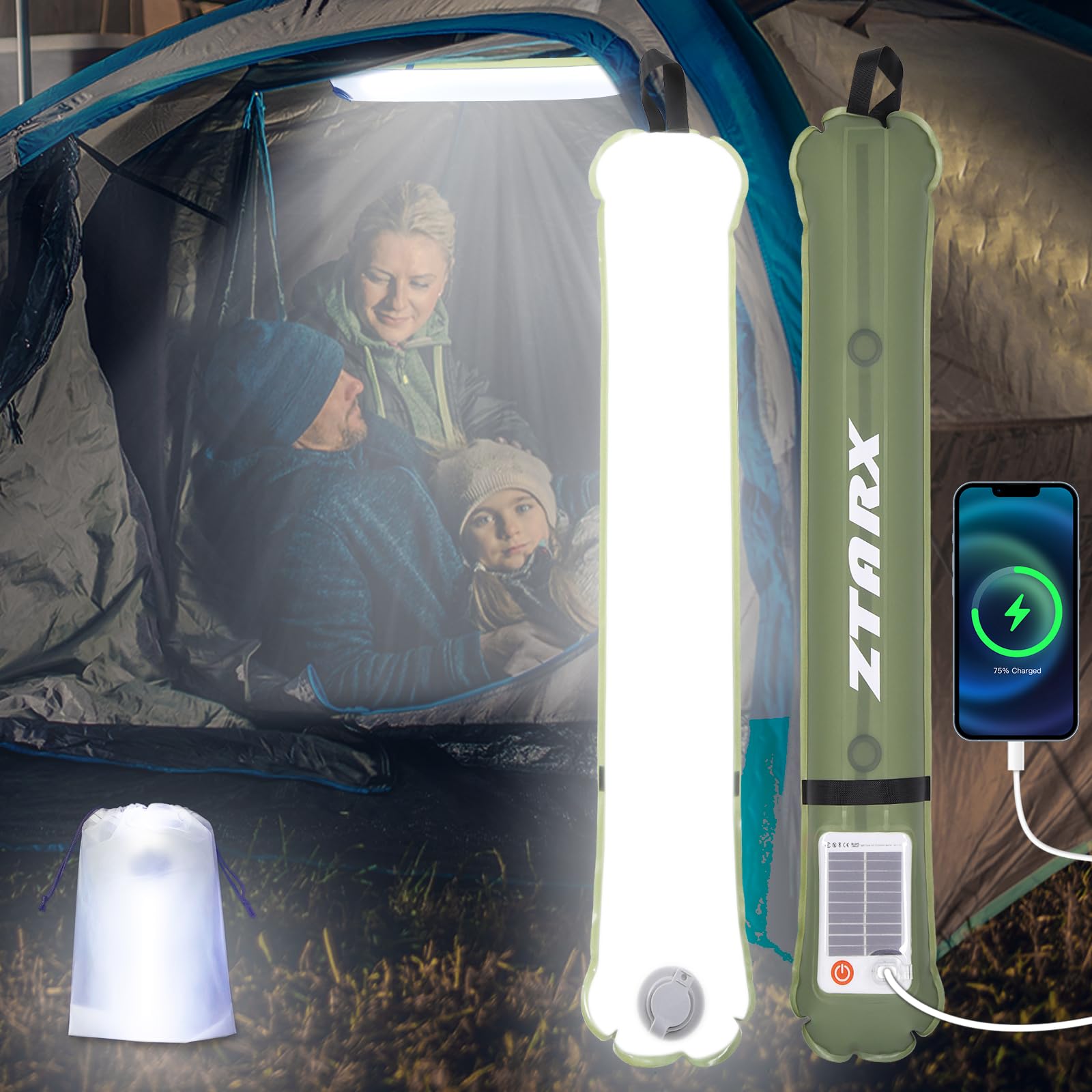 Inflatable Solar Camping Light