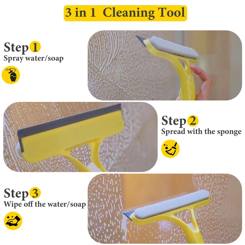 💥LAST DAY SALE 50% OFF💥3 in 1 Window Cleaning Scraper
