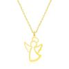 🔥Handmade 24K Gold Guardian Angel Charm Necklace - Ready to Ship