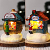 👍🔥Christmas resin small house Santa Claus store micro landscape resin ornaments