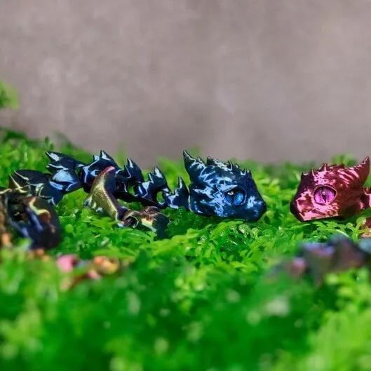 3D Printed Tiny Cute Dragon