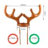 (Early Halloween Sale- Save 50% OFF) Reindeer Antler Ring Toss Game with 4 Rings