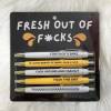 Motivational Badass Pen Set(5pcs)