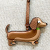 🔥Last Day 50% OFF-🐕Dachshund Brown Leather Bag Accessory