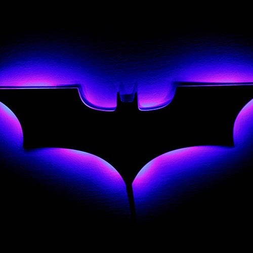 🎁TikTok Last Day Sale - 70% OFF🎉16 colors 3D creative superhero LED atmosphere wall light⚡🦇