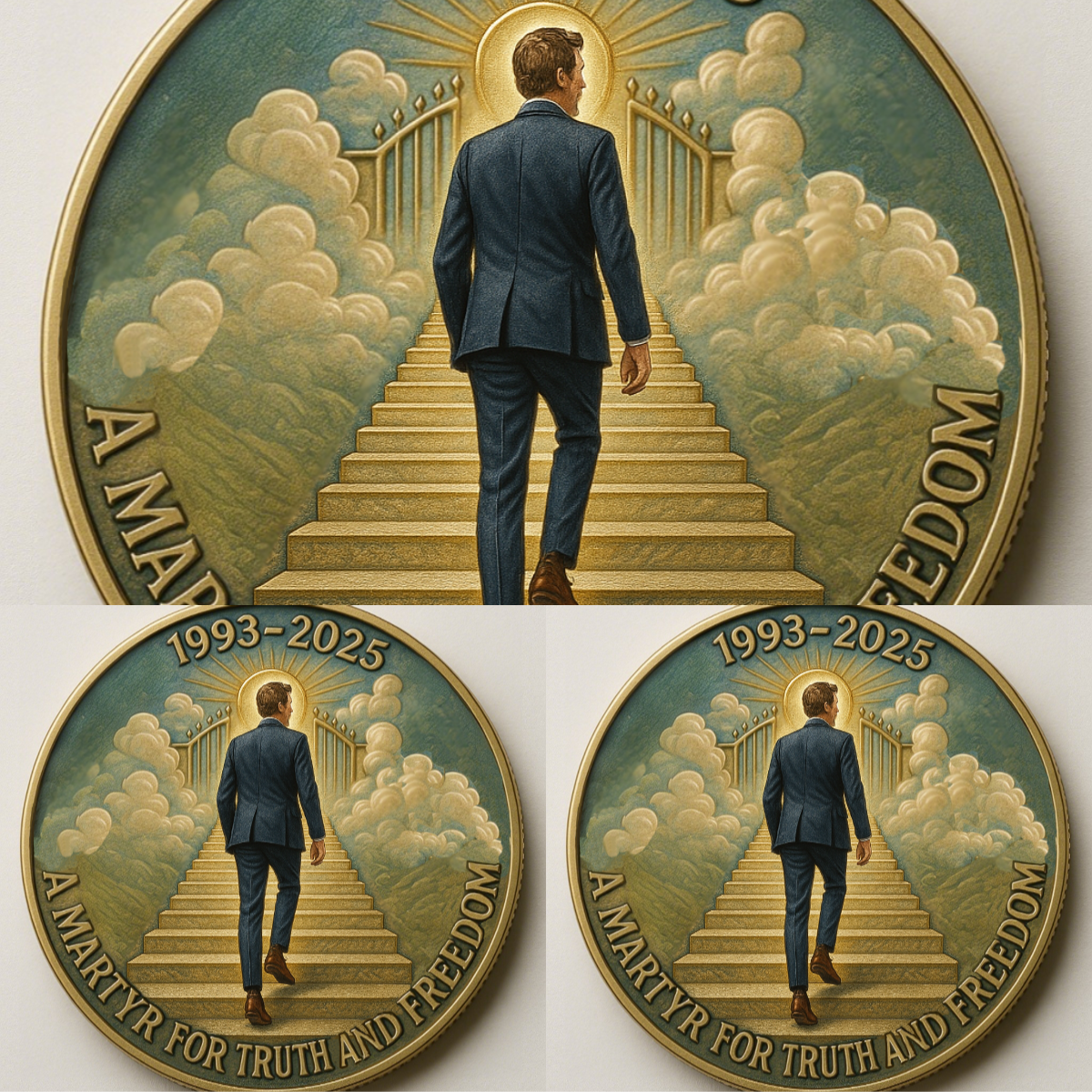 🙏60% OFF For Charlie's Fans - 🎗️🕊️Charlie Kirk In Heaven Memorial Coin