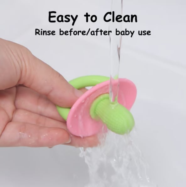 🎄TikTok Christmas Sale -70% OFF✨2Pcs Anti-fingers Soothing Silicone Teething Pacifier