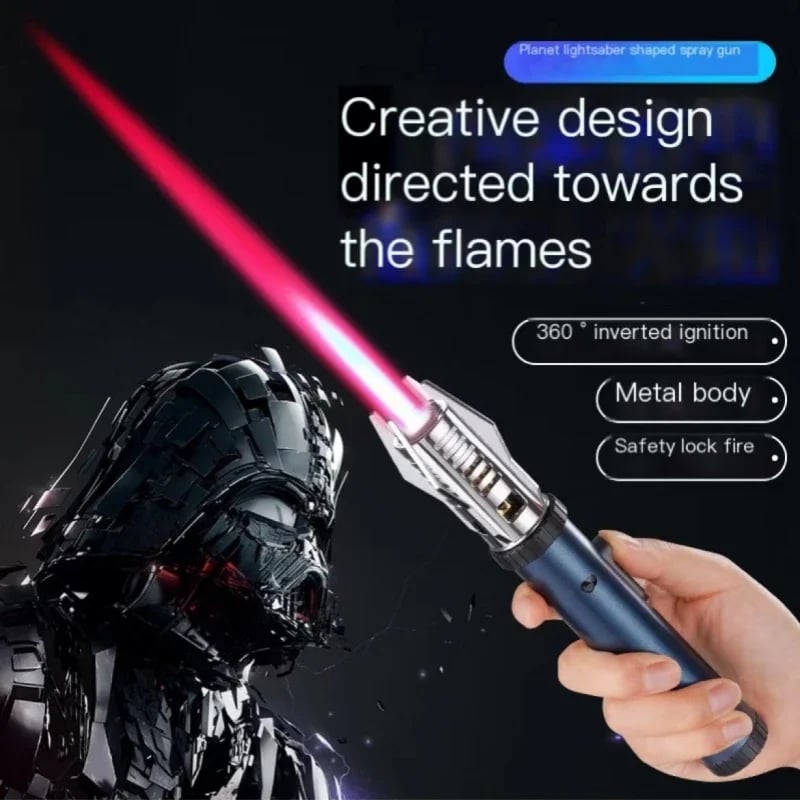 🔥2024 Collectible of the Year - 50% OFF / Metal Large Fire Windproof Blue Flame Lighter