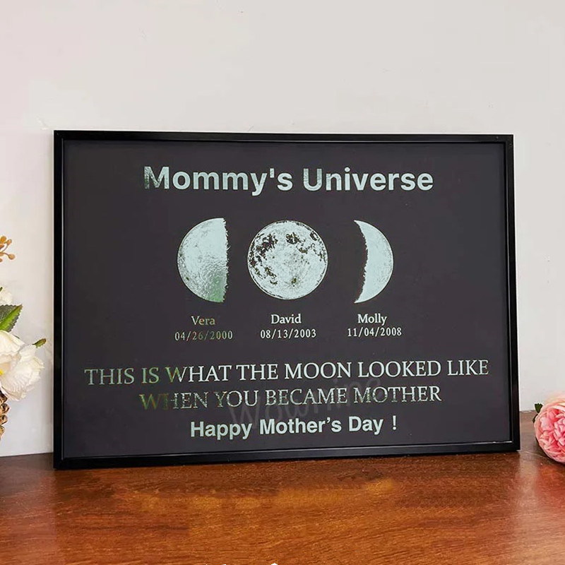 Buy 2 Free Shipping🔥Custom Moon Phase Frame(8.5×12inch)