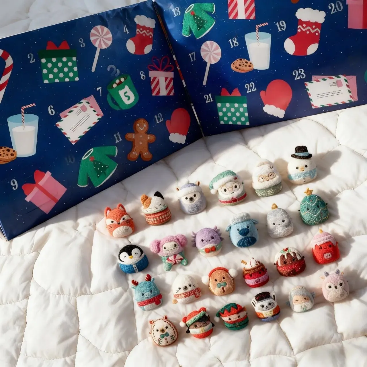 🎄TikTok Christmas Sale -70% OFF✨24-Day Holiday Plush Advent Calendar