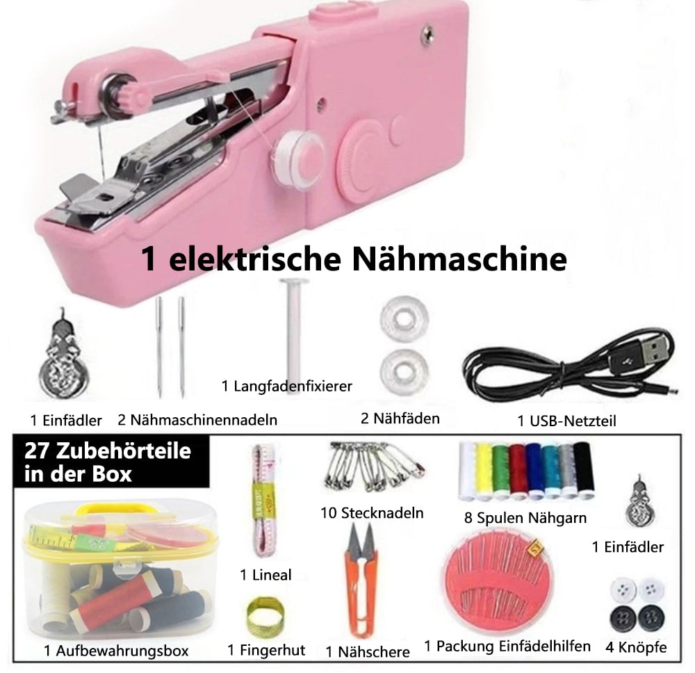 🔥Letzter Tag Verkauf 49% Rabatt🔥Handgehaltene elektrische Mini-Nähmaschine