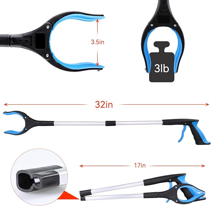 🔥Last Day Promotion 50% OFF🔥2024 Newly Upgraded Foldable Grabber With 360° Swivel Clip