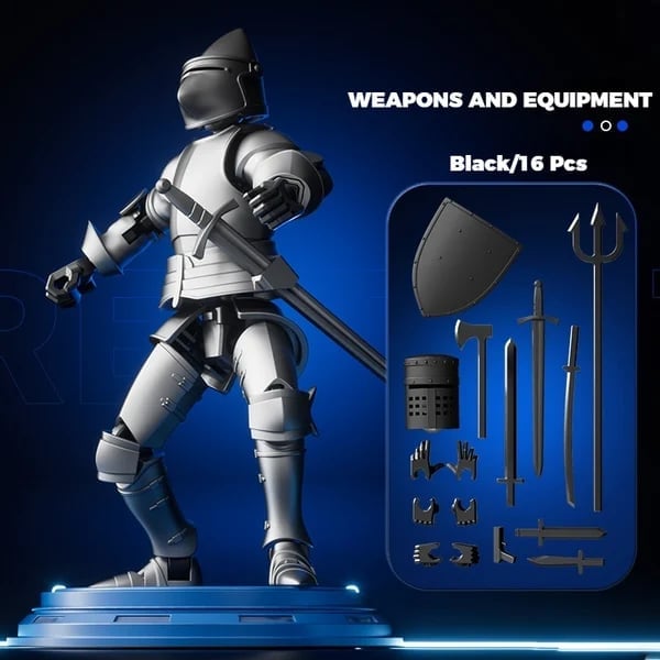 🔥Last Day 49% OFF - ⚔️🛡️DIY Medieval Warrior Strong Magnetic Removable Articulated Doll