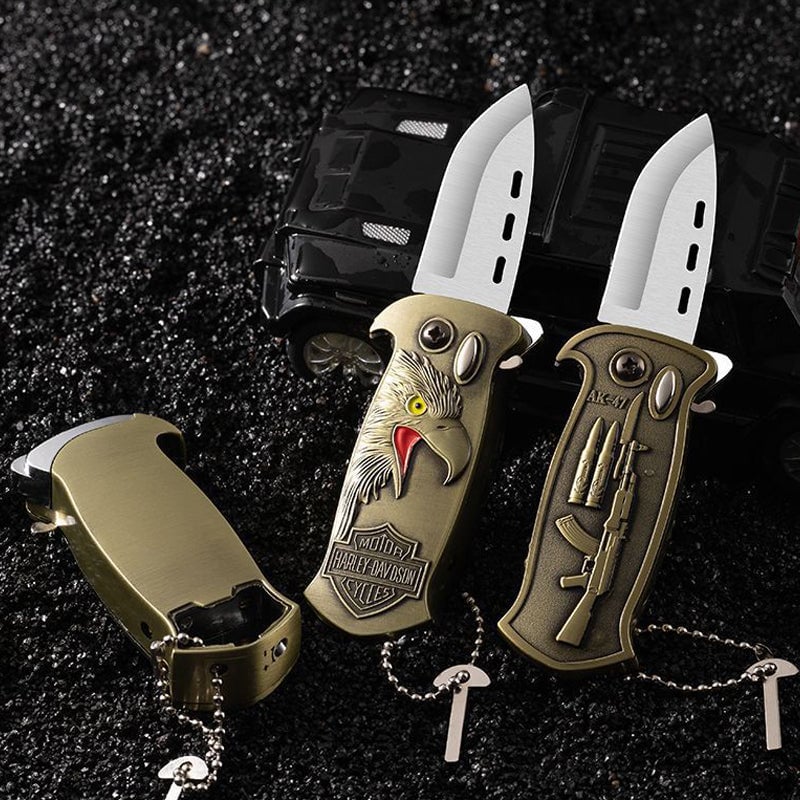 ❄🎄New Year's Special 2025⛄🔔The Ultimate Folding Chef’s Knife with Built-in Lighter