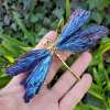 💜🦋AURA TOURMALINE KYANITE DRAGONFLY