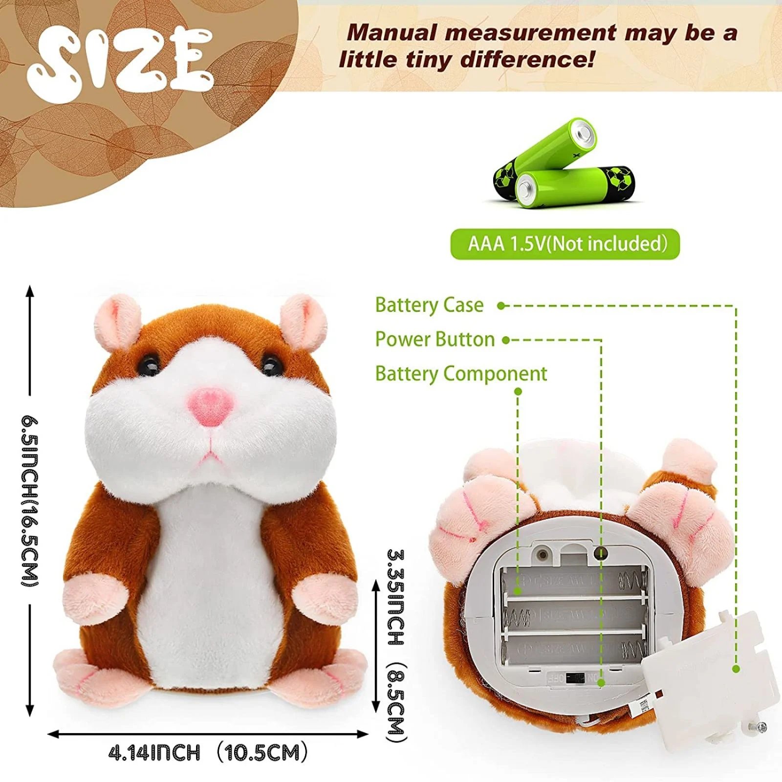 🔥Last Day Promotion - 60% OFF🎁Funny Talking Hamster Plush Toy🐹