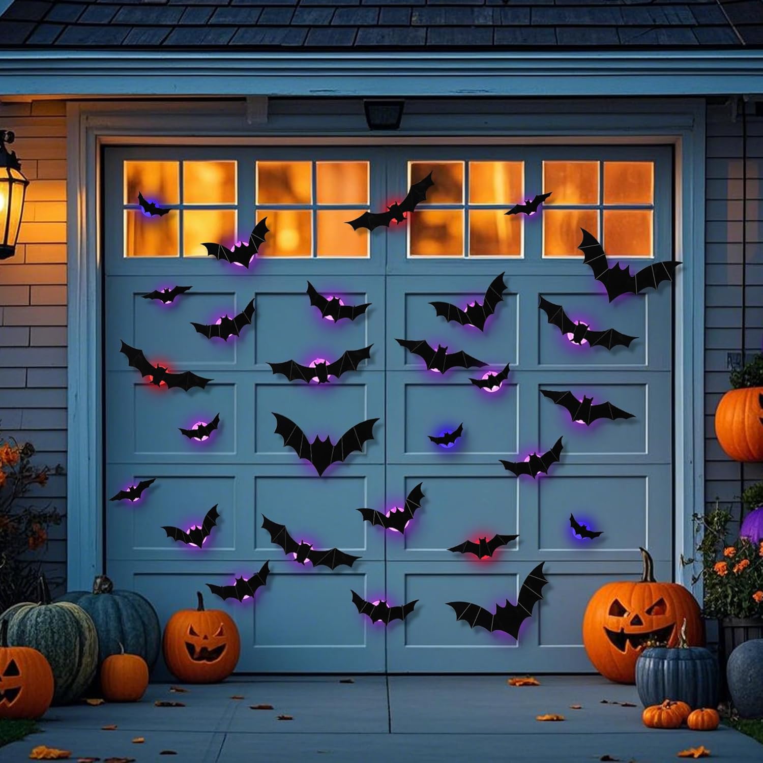 🦇12pcs/set 3D Bat Design LED Decoration
